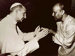 Sri Chinmoy meets with Paul VI