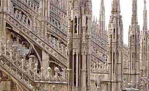 Detail from the Cathedral of Milan