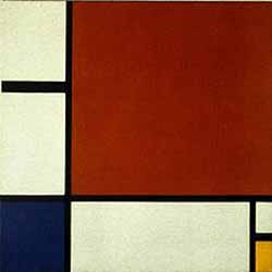 abstract occult art by Mondrian, 1930