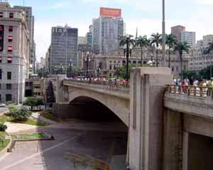 Viaduto do Cha, downtown Sao Paulo