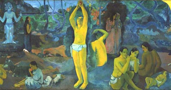 Gaugin observed pagan rituals in Polynesia