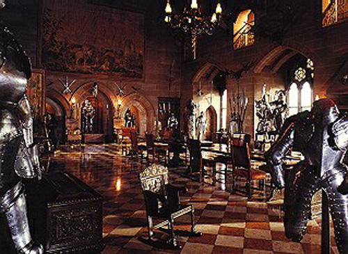 Warwick castle's hall of armor