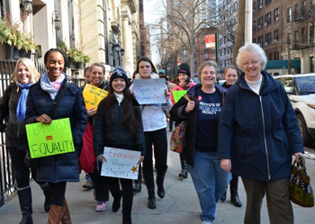 womens equality march sisters of notre dame