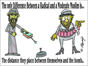 No difference between modertae and radical Islam