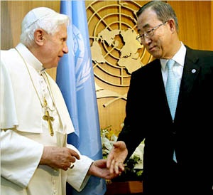 Benedict visits the UN