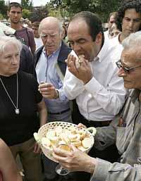 Irreverent communion in the hand