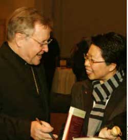 Cardinal Kasper receiving Communist nun