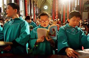 PA Catholic youth, China