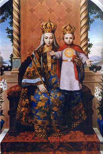 A painting of Our Lady of Du Long, Our Lady of China