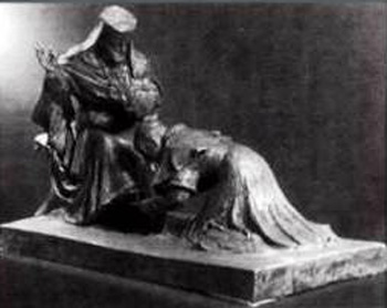 Paul VI kisses the feet of Metropilita Meliton
