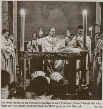 Fr. Parsch celebrating a modern mass