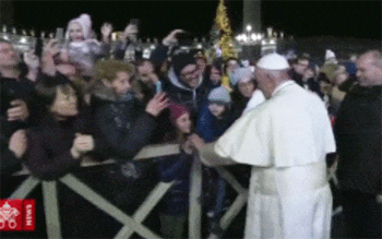 slap pope c hinese woman praying