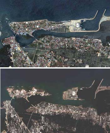 Before and after the 2004 Indonesia tsunami