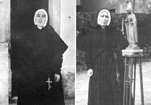 photographs showing the face of Sister Lucy in 1946
