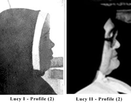 Different profiles of the two Sister Lucy's