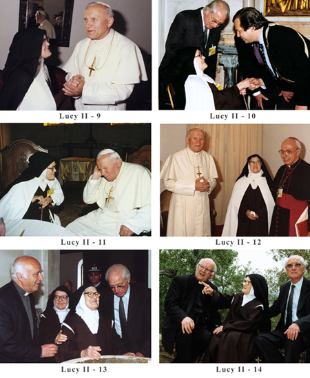 Six photographs of Sister Lucy II