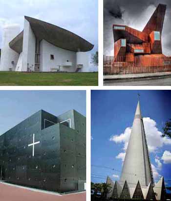 Ugly modern architecture Churches of Hell