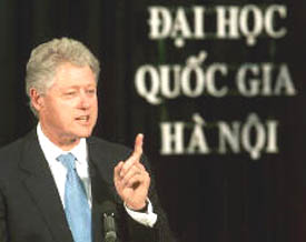 Bill Clinton on his visit to Hanoi