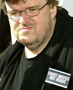 anti-war director Michael Moore