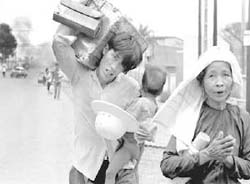 South Vientamese fleeing Saigon