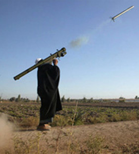 terrorist firing a SAM-7