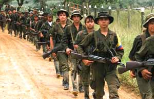 Armed FARC rebels