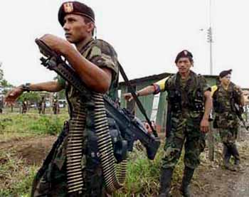 heavily armed FARC rebels