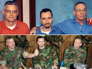 Three Americans that were held prisoner by the FARC