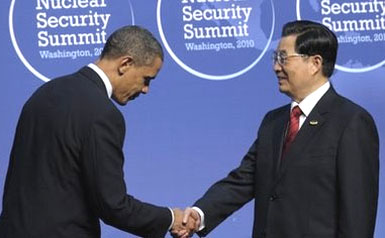 Obama bows to the Chinese Premier