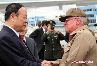 Cuba's Chief of Revolutionary Guard welcomes China's General Boxiong