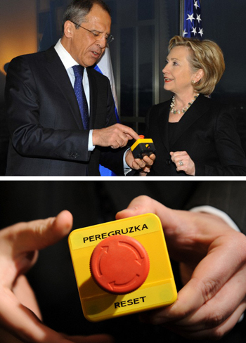 The Reset buttom presented to Hillary Clinton