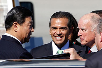 Xi, Brown, and Villaraigosa in LA