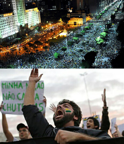 Millions protest corruption in Brazil 2013