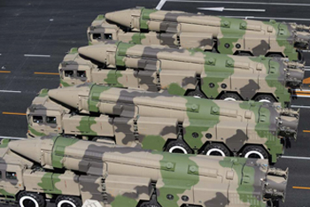 Chinese DF-21 ballistic missiles