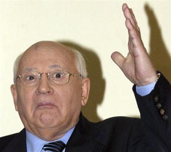 Gorbachev making a face