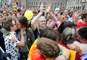 Irish referendum celebration