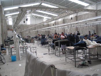 A stark Maquiladora factory in Mexico