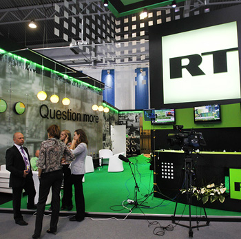 The live set of RT shortly before camera shooting