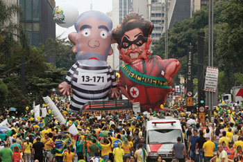 People demand DIlma's impeachment