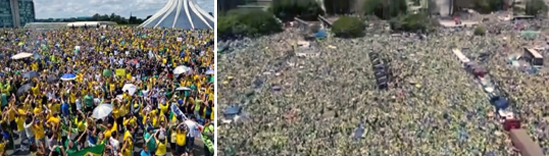 masses brazilian protesters