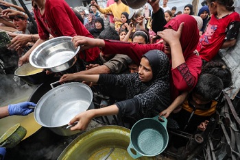 Starving Palestinians