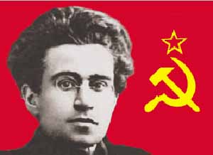 Gramsci e a bandeira soviética