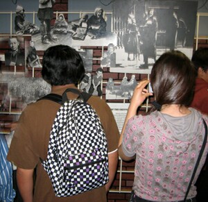 Students at the LA Tolerance Museum