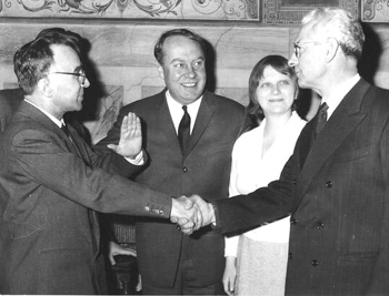 Alexei and Rada Adjubei with Giorgio La Pira