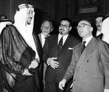 la Pira with the king of Saudi Arabia