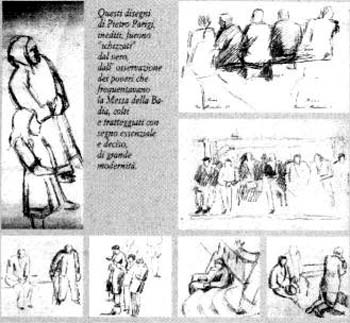 Pietro Parigi's drawings of the oprressed people