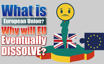 A picture showing questions over the European Union and asking if it will dissolve