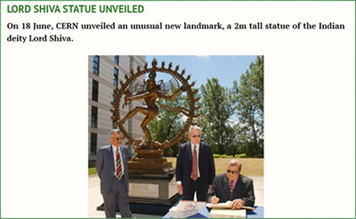 Statue of Shiva at CERN