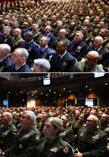 Generals at Quantico Marine Corps meeting Sept 2025