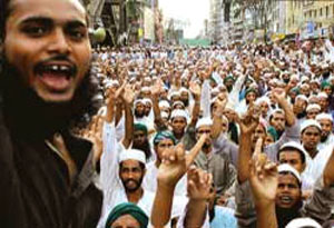 A Muslim extremist mob